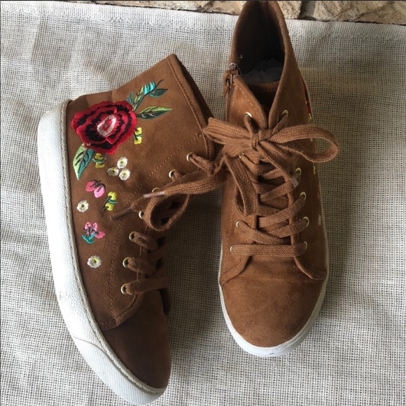 Sam edelman embroidered sneakers shoes Cute - Picture 6 of 8